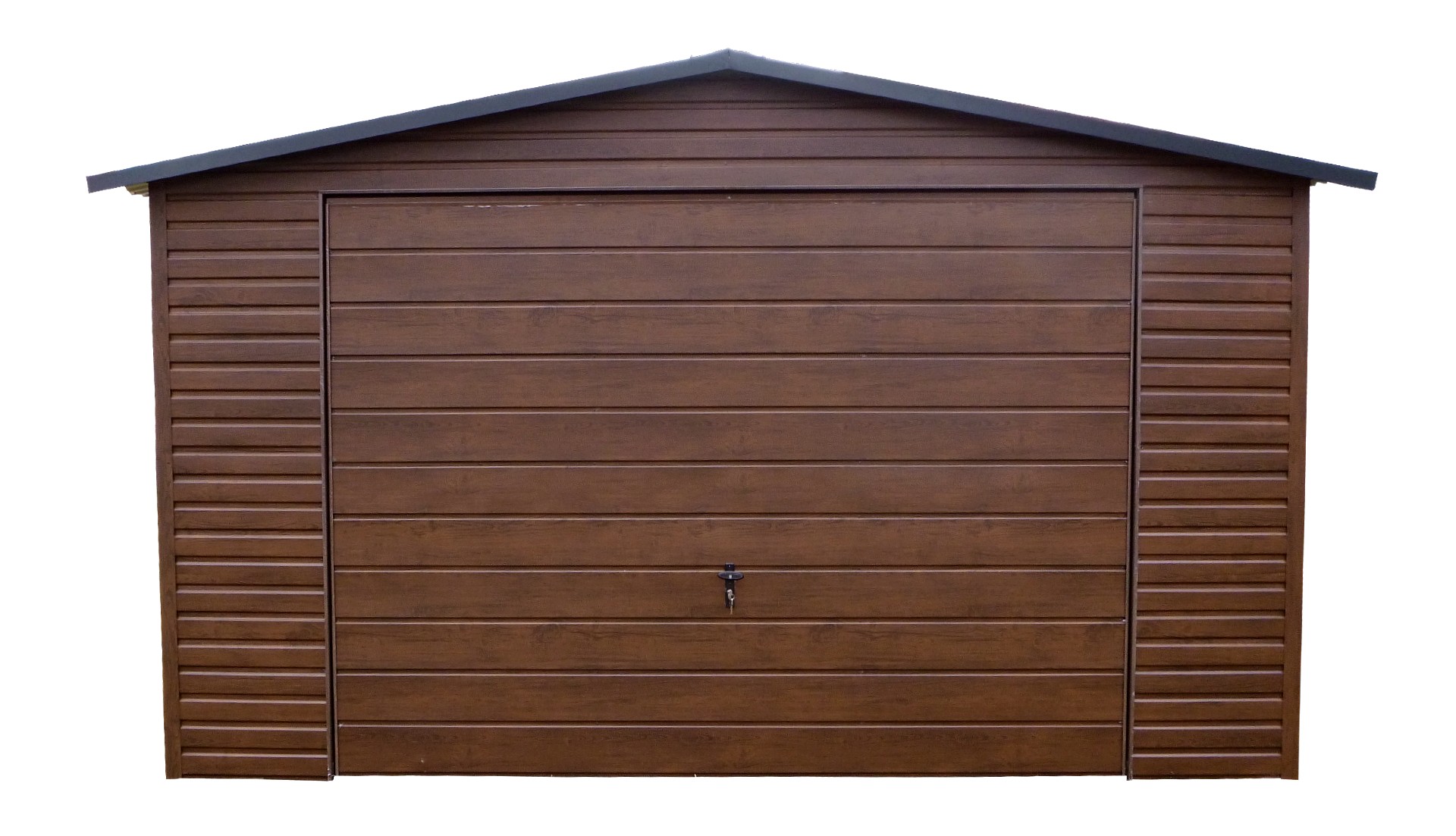 Garaż 4x5 dwuspad orzech PREMIUM