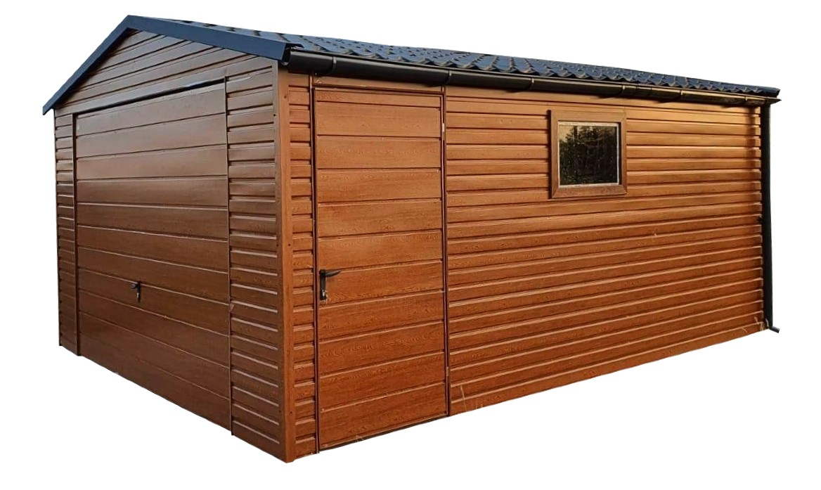 Garaż 4x5 dwuspad + okno + drzwi PREMIUM konstrukcja ocynk