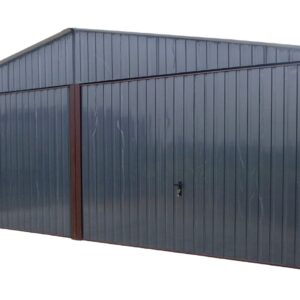 GARAŻ BLASZANY 6x5 dwuspad antracyt